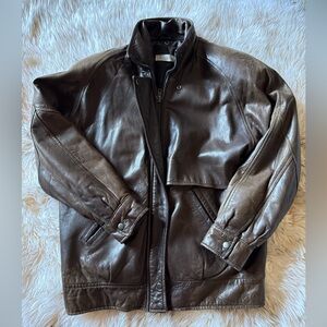 Andrew Marc 100% Leather Jacket Brown Men’s Medium 🐻